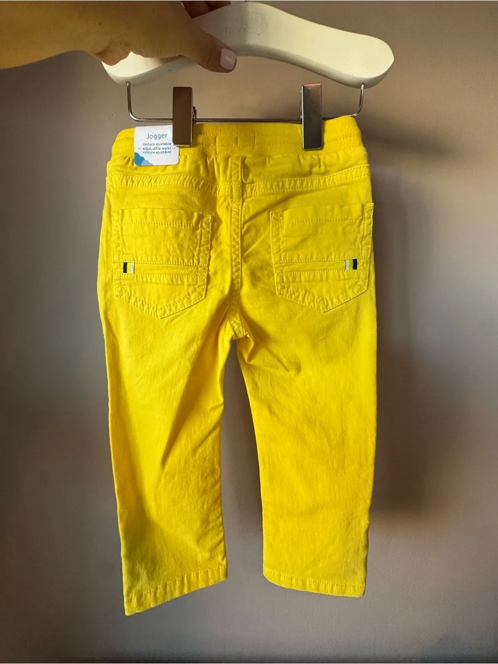 Mayoral NWT Baby‎ Bright Yellow Drawstring Joggers Size 12 Months